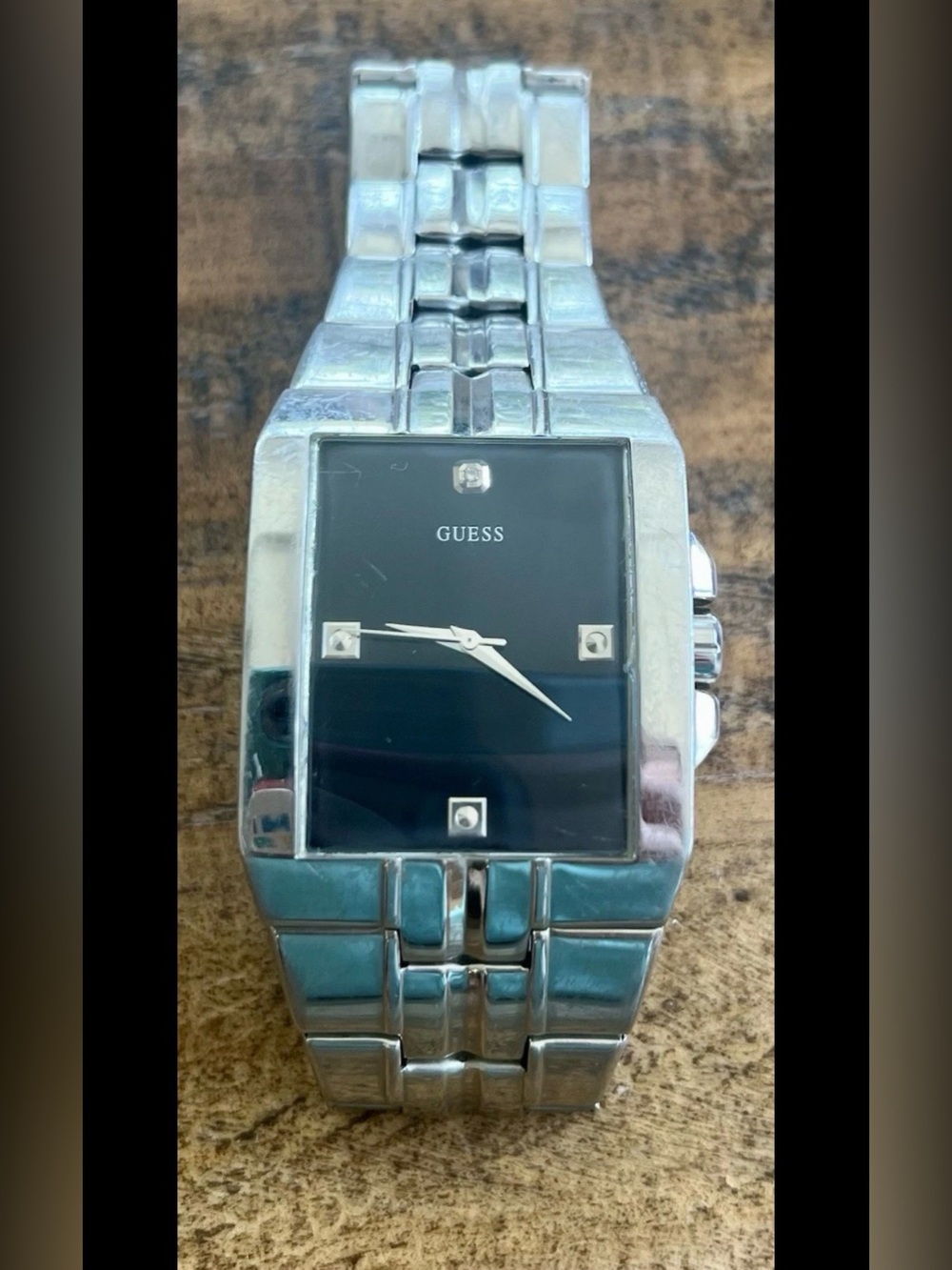 GUESS Men’s Stainless Steel Watch - Black Dial